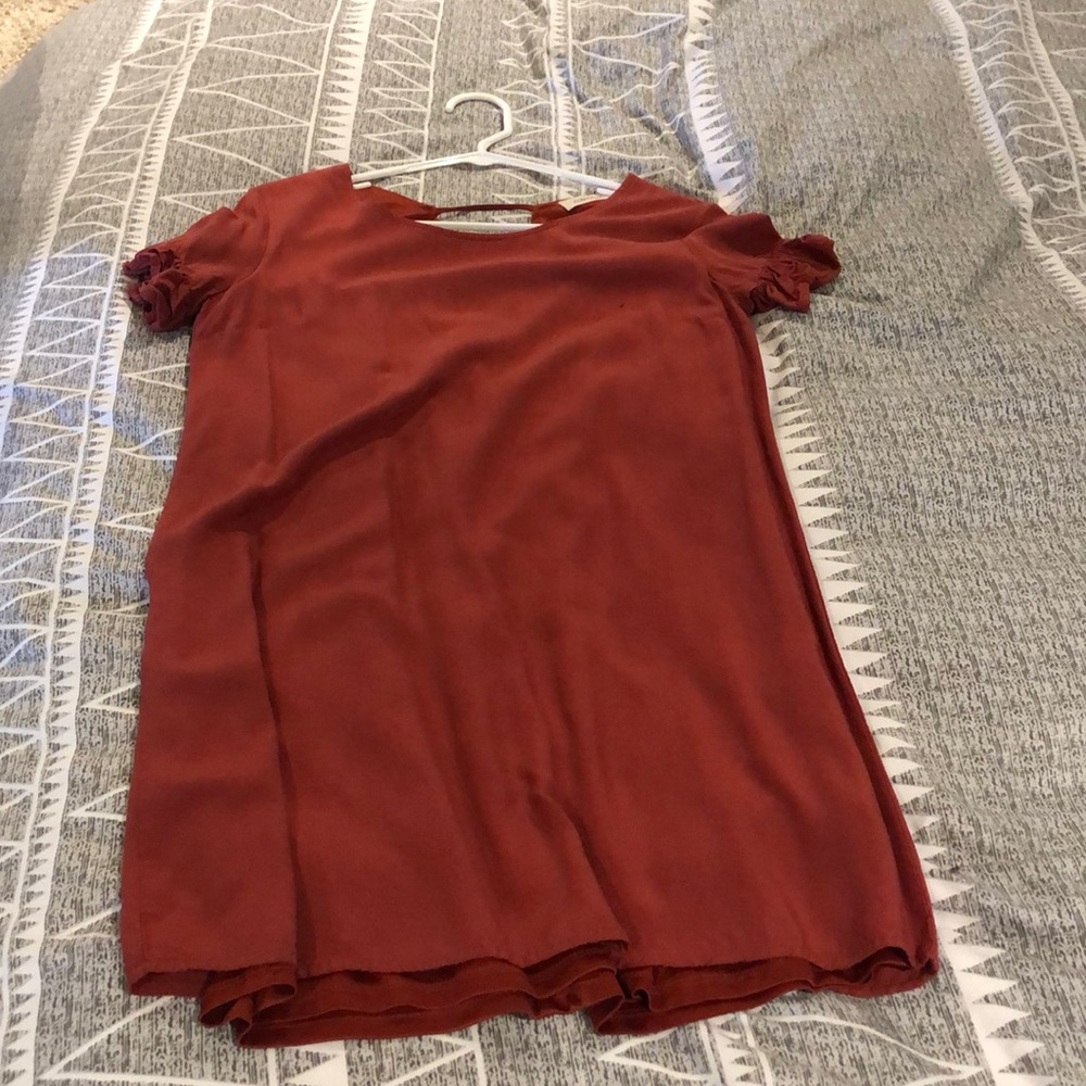 Ruffle Sleeve Dress